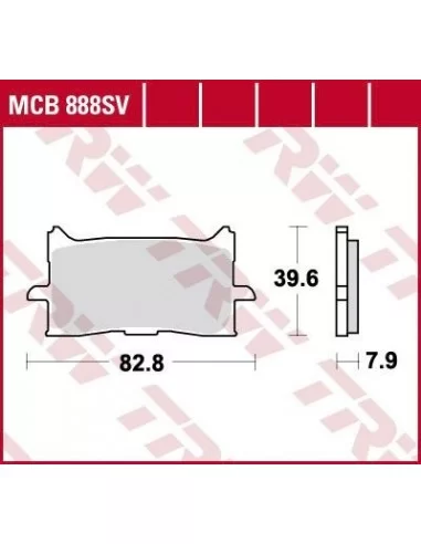 Колодки тормозные передние TRW MCB888SV для Honda CRF1000L CRF1100L