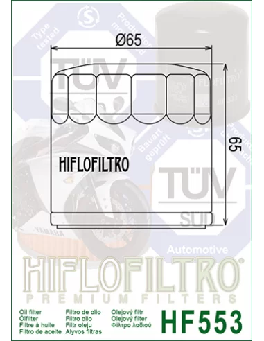 Фильтр масляный HF553 | Benelli 018.01.07.101.000