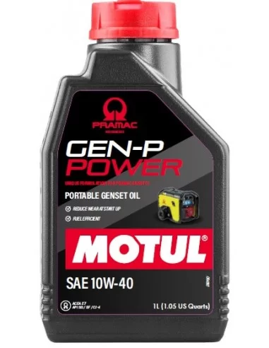 Motul GEN-P POWER SAE 10W40 (1L) 111239: Олія професійна для генераторів