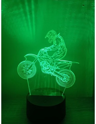 3D Ночник Эндурист | Оригинальный Подарок Мотоциклисту | Купить Светильник