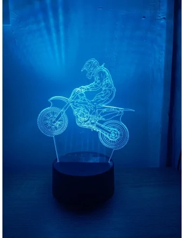 3D Ночник Эндурист | Оригинальный Подарок Мотоциклисту | Купить Светильник