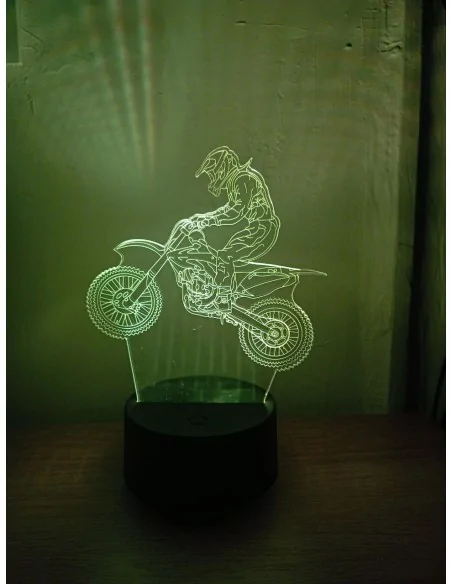 3D Ночник Эндурист | Оригинальный Подарок Мотоциклисту | Купить Светильник