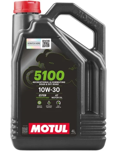 Масло Motul 5100 4T SAE 10W30 (4L): купить с доставкой - Motoexpress.com.ua