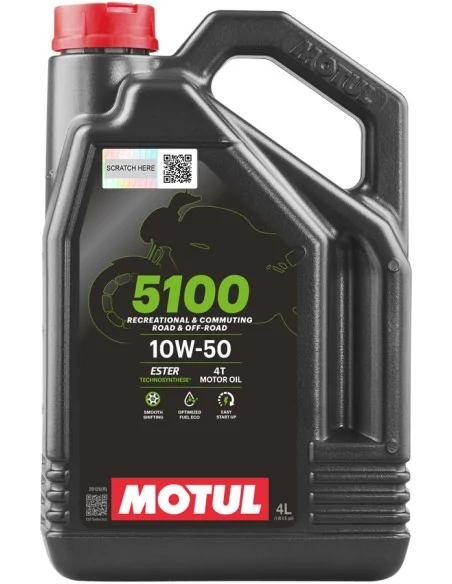 Олія Motul 5100 4T SAE 10W50 (4L): купити з доставкою - Motoexpress.com.ua