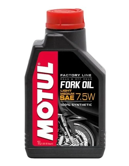 Масло для мото-вилок Motul 7,5W FORK OIL LIGHT / MEDIUM FACTORY LINE SAE (1L): купить с доставкой - Motoexpress.com.ua
