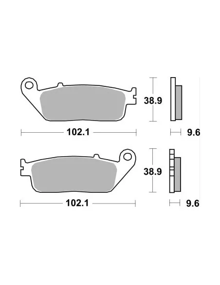 Колодки SBS 700HS | HONDA CB 500, CTX 700, NC 750, VT 750, XL 600V
