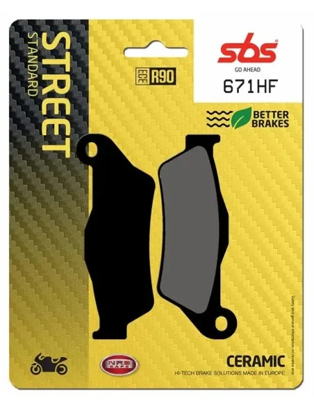 Гальмівні колодки SBS 671HF (MCB648,MCB626, FA181, FA245) Гальмівні колодки SBS 671HF (MCB648,MCB626, FA181, FA245)