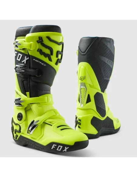 Мотоботи FOX Instinct FLO YELLOW: купити з доставкою - Motoexpress.com.ua