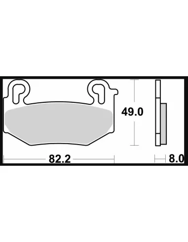 Гальмівні колодки передні BMW R 1300 GS-ADVENTURE 2024-2025 | SBS 1004HS