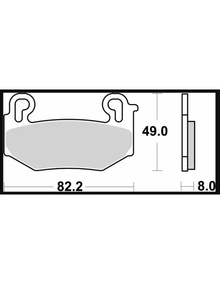 Гальмівні колодки передні BMW R 1300 GS-ADVENTURE 2024-2025 | SBS 1004HS