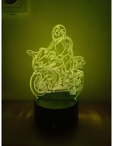 3D нічник Байкер – стильний подарунок для мотоцикліста
