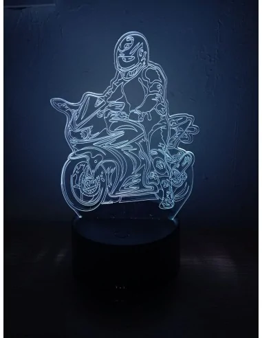 3D нічник Байкер – стильний подарунок для мотоцикліста