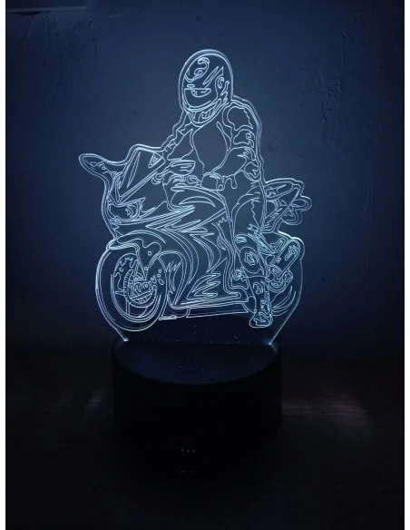 3D ночник Байкер – стильный подарок для любителя мотоциклов