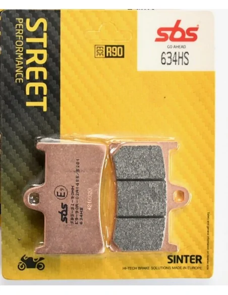 Тормозные колодки SBS 634HS передние | Yamaha MT, YZF, TMAX, XT1200Z, Suzuki GSX-R