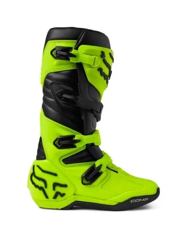 Мотоботи FOX COMP Boot Flo Yellow — купити оригінальні мотоботи в Україні