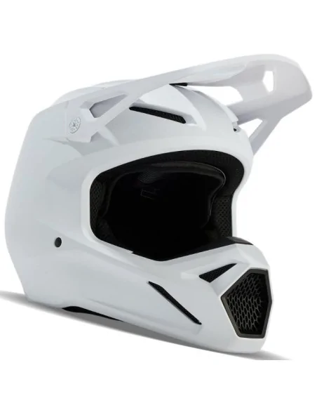 Шлем FOX V1 MATTE White – кроссовый, Мотоекспре