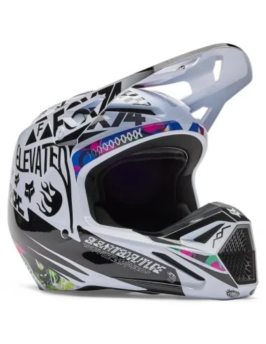 Шолом FOX V1 IMAGE COSMO White – кросовий, Мотоекспрес