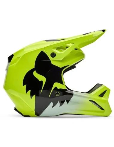 Шолом FOX V1 SHIELD Flo Yellow – кросовий, Мотоекспрес
