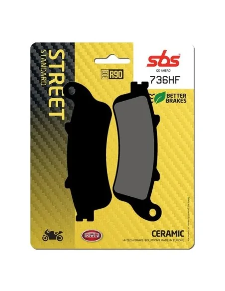 Тормозные колодки SBS 736HF — задние керамические колодки Honda