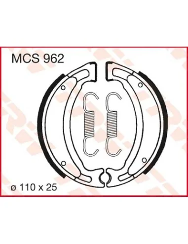 Гальмівні колодки LUCAS MCS962: купити з доставкою - Motoexpress.com.ua