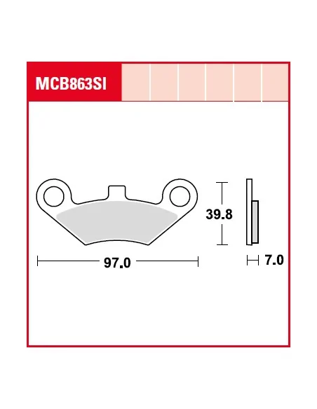 Тормозные колодки LUCAS MCB863SI: купить с доставкой - Motoexpress.com.ua