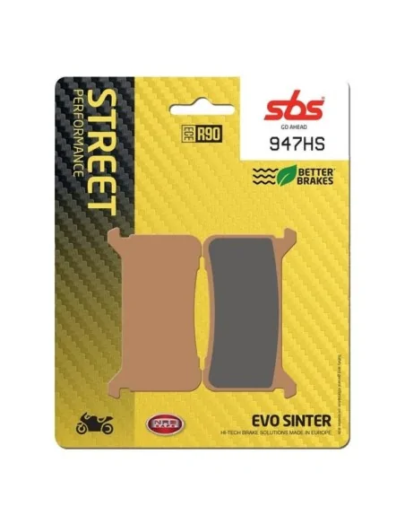 Гальмівні колодки SBS 947HS Sinter передні (Honda)