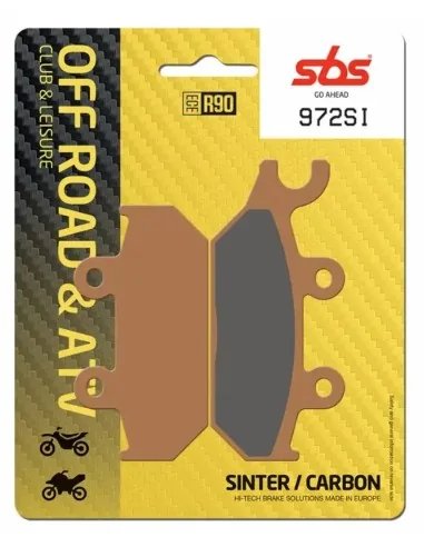 Колодки тормозные SBS 972SI Sinter Can-Am/Yamaha передний правый