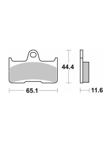 Гальмівні колодки SBS 799SI Sinter задні CF Moto/GOES/Yamaha