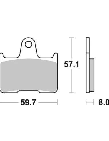 Тормозные колодки SBS 715RQ RQ Carbon Tech задние | Мотоекспрес