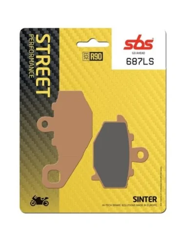 Тормозные колодки SBS 687LS (LS Sinter) задние — Мотоекспрес