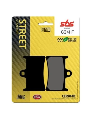 Гальмівні колодки SBS 634HF HF Ceramic — купити в Мотоекспрес