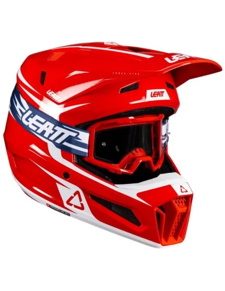Шлем Leatt Moto 3.5 + очки Vizion 3.5 Red | Мотоекспрес