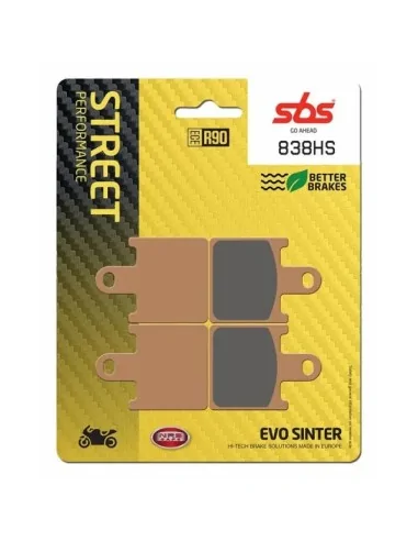 Гальмівні колодки SBS 838HS | KAWASAKI 1400 GTR, Z 1000, ZX, ZZR
