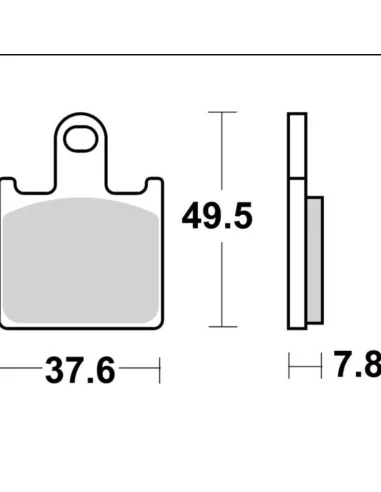 Гальмівні колодки SBS 838HS | KAWASAKI 1400 GTR, Z 1000, ZX, ZZR