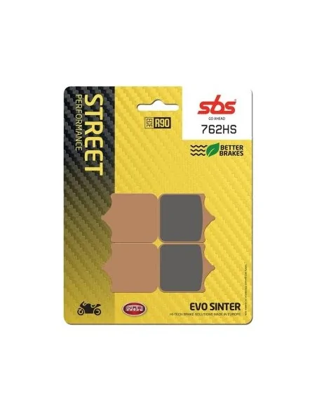 Гальмівні колодки SBS 762HS передні синтеровані для мотоцикла