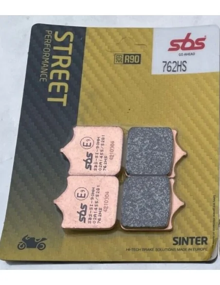 Гальмівні колодки SBS 762HS передні синтеровані для мотоцикла