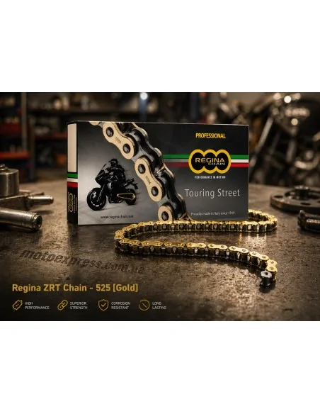 Ланцюг Regina ZRT 525 Gold — мото ланцюг 525 Z-Ring оригінал