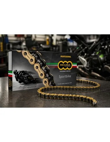 Цепь Regina ZRP 525 Gold — усиленная мотоцепь 525 Z-Ring оригинал