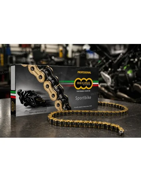 Цепь Regina ZRP 525 Gold — усиленная мотоцепь 525 Z-Ring оригинал