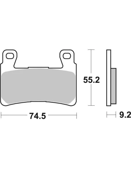 Колодки SBS 860H.HS для Harley-Davidson купити