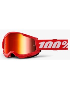Мото очки 100% STRATA 2 Goggle Red - Mirror Red Lens
