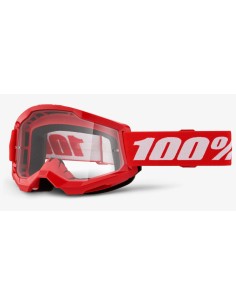Мото очки 100% STRATA 2 Goggle Red - Clear Lens