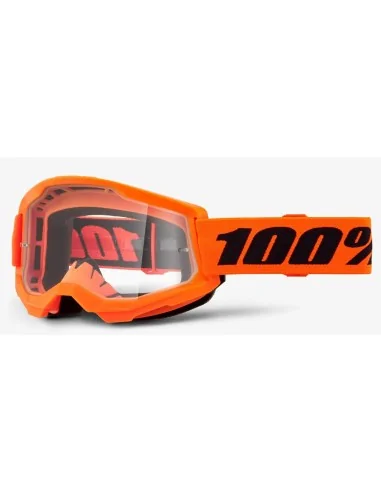 Мото окуляри 100% STRATA 2 Goggle Orange - Clear Lens
