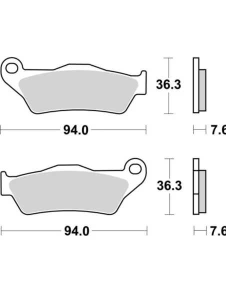 Передние колодки SBS 671RSI для KTM, Husqvarna, GasGas | Motoexpress