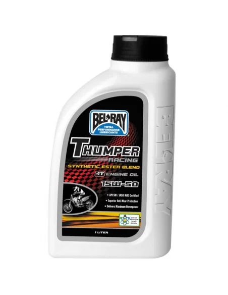 Мото масло моторное Bel Ray THUMPER RACING SYNTHETIC ESTER BLEND 4T 15W-50 1л