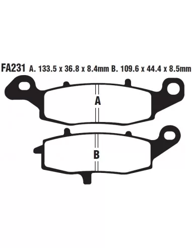 Гальмівні колодки EBC Brakes FA231V