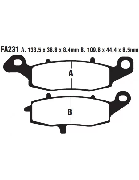 Гальмівні колодки EBC Brakes FA231V