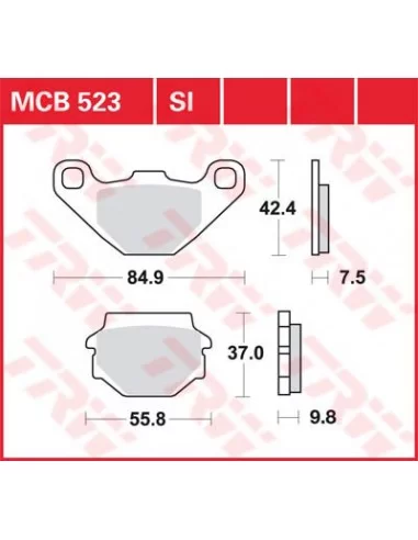 Тормозные колодки LUCAS MCB523