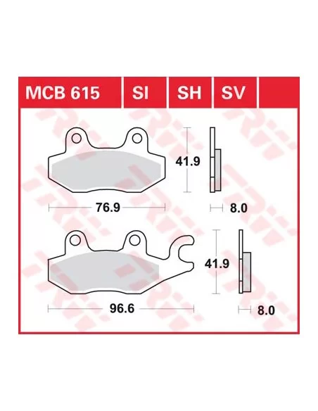 Гальмівні колодки LUCAS MCB615